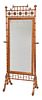 Aesthetic Movement Faux Bamboo Cheval Mirror