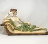 Exquisite Capodimonte lady on a couch