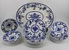 Minton Porcelain "Delft" Platter, Plates & Bowls