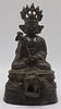 Antique Chinese Bronze Seated Buddha.