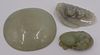 Antique Chinese Carved Jade Grouping.