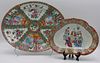 (2) Chinese Enamel Decorated Platters.