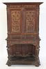 Antique Highly & Finely Carved Continental Cabinet