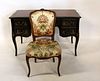 Kindel Chinoiserie Decorated Leathertop Desk