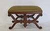 Antique Neoclassical Upholstered Carved Wood