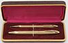 JEWELRY. Sheaffer's 14kt Gold Pen and Pencil Set.