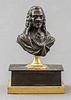 Grand Tour Patinated Bronze Bust of Voltaire