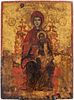 Peruvian Cusco 'Virgin and Child Enthroned' Icon