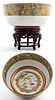 Japanese Kutani Porcelain Punch Bowl, 19th Century