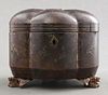 Chinese Export Gilt Lacquered Box Tea Caddy