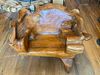 Monumental Burled Wood Organic Lounge Chair #2