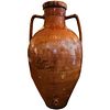 Monumental Glazed Terra Cotta Italian Amphora Form