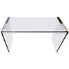 Glass and Chrome Waterfall Pace Collection Console