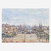 Hugues Claude Pissarro (French, B. 1935) Le Port du Havre