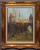 Aragat G. Kalachian (Estonia), "The City Gate, Tallinn, Estonia," c. 2001, oil on canvas, signed and dated lower right, signed and dated en verso, pre