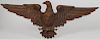 Wooden Eagle Clutching Fasces 