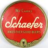 1950 Schaefer Beer  Button Sign 