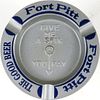 1933 Fort Pitt Beer spinner  Tin Ashtray 