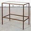Modern Brass And Glass Side Table