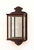 A George II-style mahogany and parcel-gilt wall lantern,