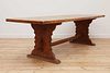 A large refectory table,