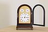 A Regency brass inlaid rosewood mantel clock,