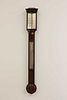 A Victorian mahogany stick barometer,
