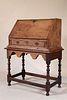 William & Mary Style Pine Desk-on-Frame