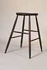 Black and Gold Painted Windsor High Stool
