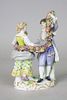 Meissen Porcelain Figurine Couple With Garland