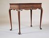 Queen Anne Style Mahogany Tray Top Tea Table