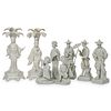 (8 Pc) Fitz and Floyd Porcelain Chinese Figures