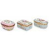 (3 Pc) French Porcelain Trinket Boxes