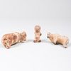Three Terracotta Models of Animals, Possibly Indus Valley