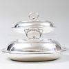 Two Silver Plate English EntrÃ©e Dishes