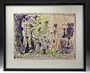 Signed, Framed Picasso Lithograph "Peintures 1955-1956"