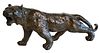 Bronze Sculpture of a Tiger, unsigned, length 18 inches. Provenance: Waterfront Estate, Stamford, CT.