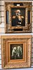 Two Piece Lot to include, after James Clonney (American, 1812 - 1867), Portrait of a Bulldog in Military Regalia, oil on panel, signed lower right "J.
