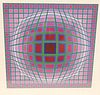 Victor Vasarely (Hungarian, 1906 - 1997), Titan A, from the three piece Titan Suite, 1985, serigraph in colors on paper, signed and numbered "162/300"