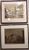 Group of Three Raoul Varin (French, 1865 - 1943) Engravings with Aquatint on Paper, to include "Wall Street in 1829" printed by Sidney Lucas; "N.W. Co