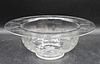 Steuben Engraved Footed Glass Bowl