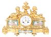 Antique French Gilt Sevres Style Clock - Tavernier