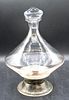 Hand Blown Glass Decanter on Stand