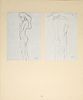 Gustav Klimt  - Zwei Kreidezeichnungen zum Wandfries in