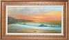 Sunset Seascape, Signed Oil on Canvas