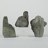 Grp: 3 Abstract Stone Carvings Inuit