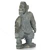 Large Stone Carving Man in Parka
