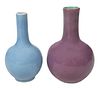 Two Chinese Porcelain Bottle Vases