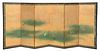 Large Tosa Mitsunari Attributed Japanese Wall Screen