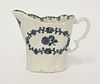 A Liverpool blue and white high Chelsea Ewer, c.1770,